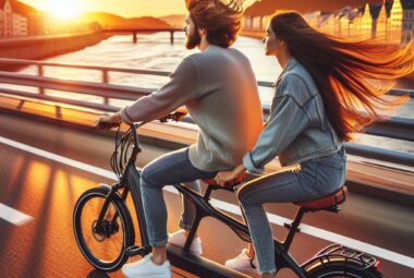 Two Person Electric Bike: Riding Together