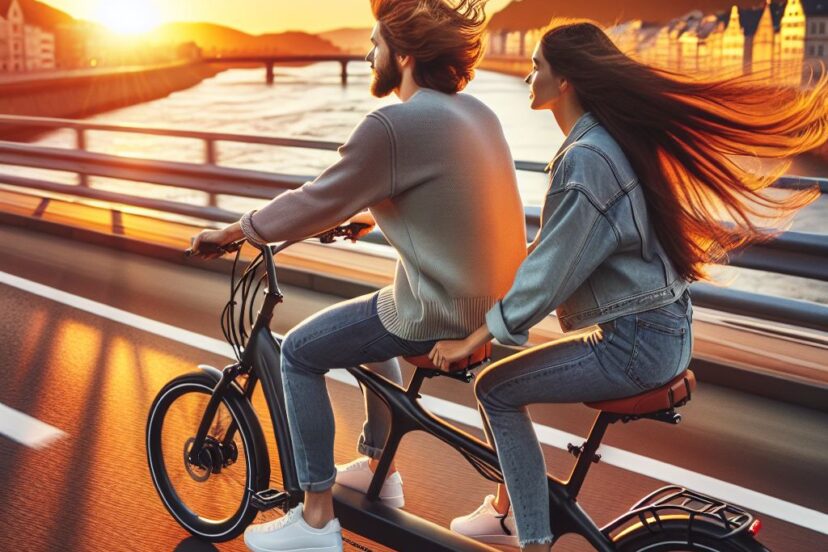Two Person Electric Bike: Riding Together